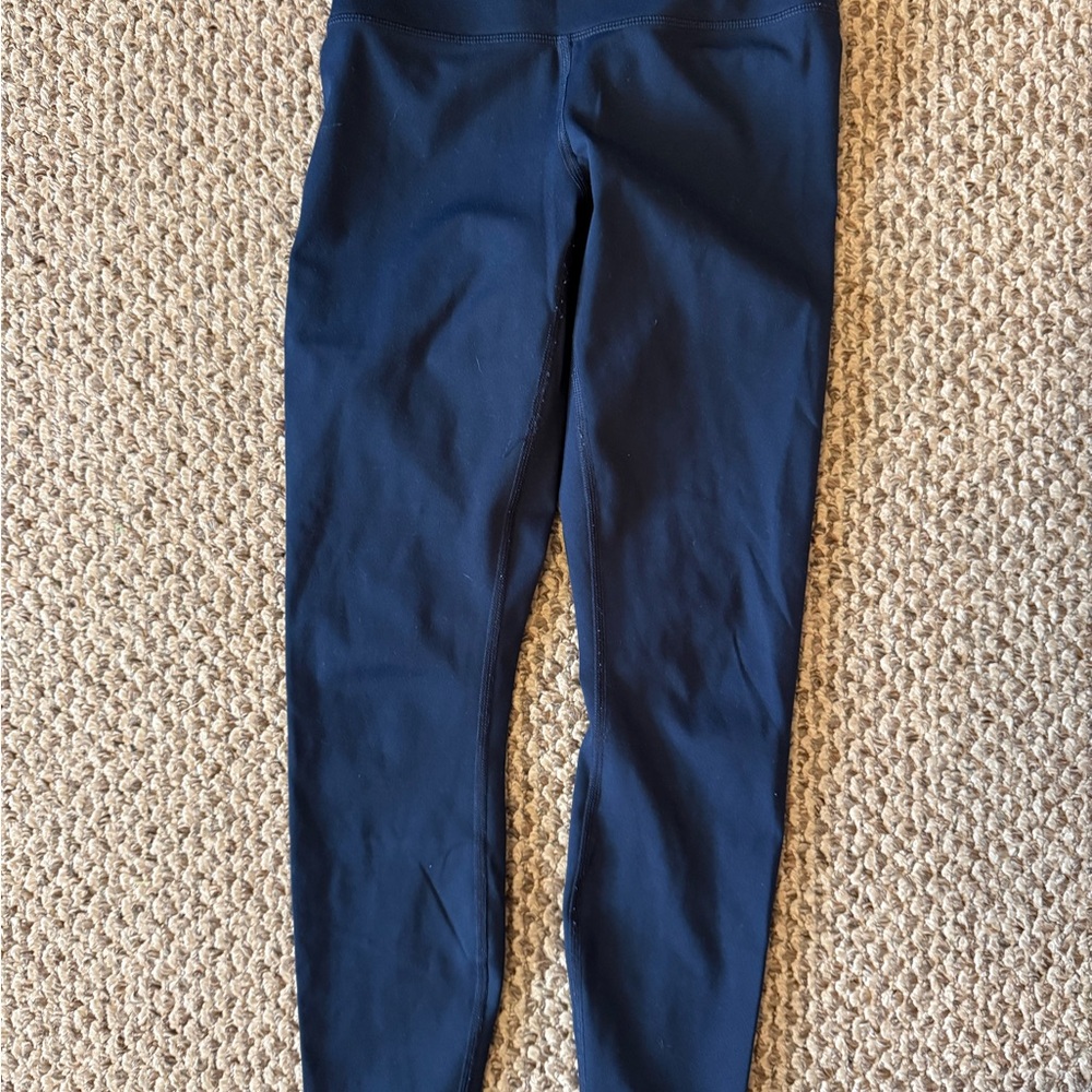 90 Degree By Reflex Navy High-Waist Active Leggings